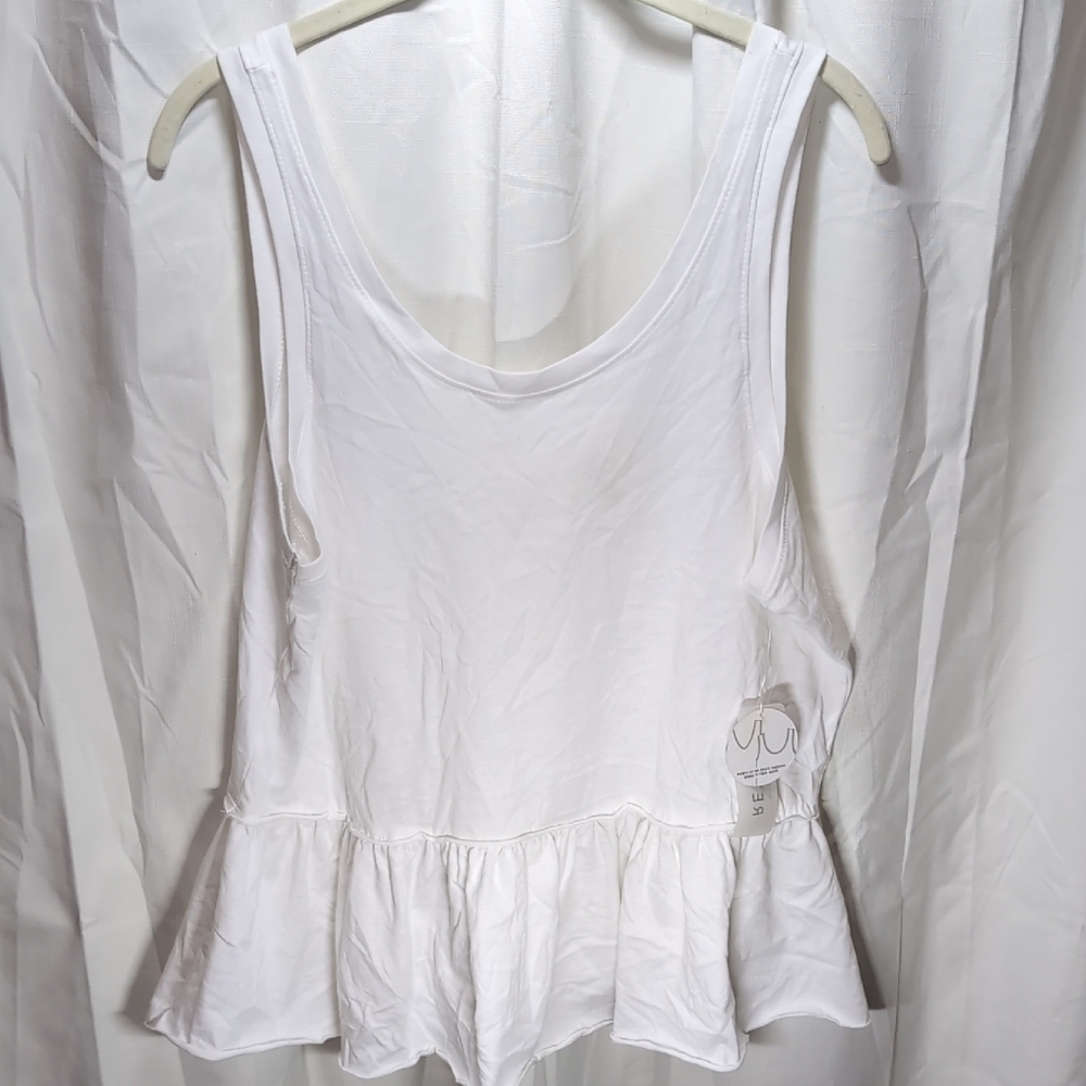 NEW Elegant White Sleeveless Top Reversible *F7